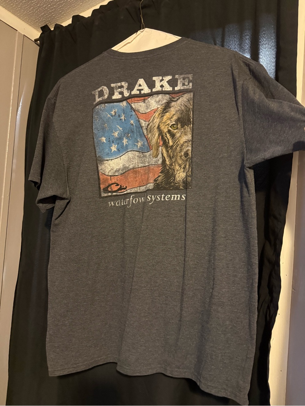 Drake Charcoal Gray Graphic Short-Sleeve Men's Shirt